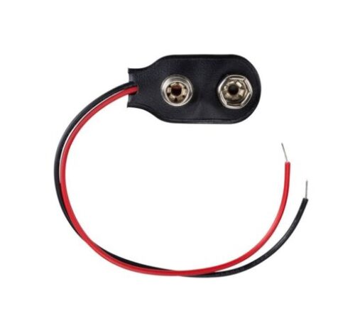9V Battery Connector with Wire Leads – 10cm Length