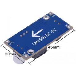 Alternative view of LM2596 LM2596S DC-DC Step- Down Buck Converter Module without SMD LED