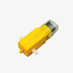 Geared DC Motor 100 RPM (Dual Shaft ) with Wheel