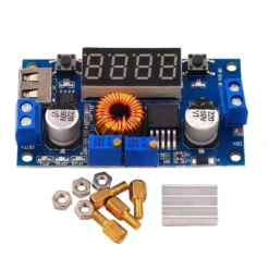Alternative view of DC-DC XL4015 Adjustable Step-down Module 5A 75W with 3 Bits Digital Display Voltmeter