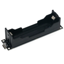 18650 Battery holder with Charger and 5V Step-up module (USB-C)