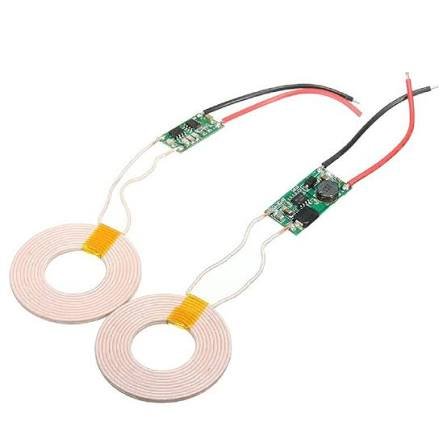 5V 2A Wireless Charging Module, Transmitter + Receiver Coil Set