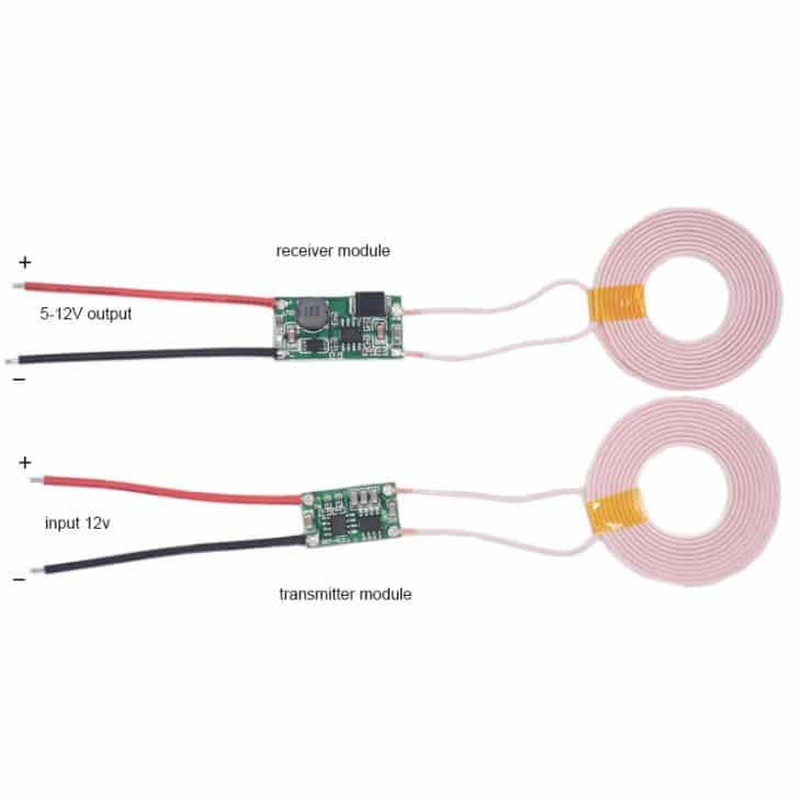 5V 2A Wireless Charging Module, Transmitter + Receiver Coil Set