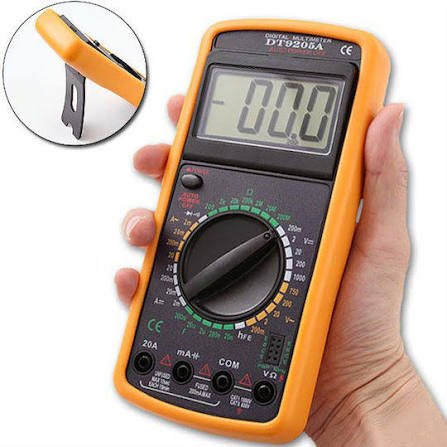DT9205M Digital Multimeter, 3½ Digit, with Capacitance, hFE and Continuity Buzzer