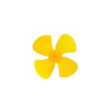 56mm Yellow Four-Blade Propeller with 1.95mm